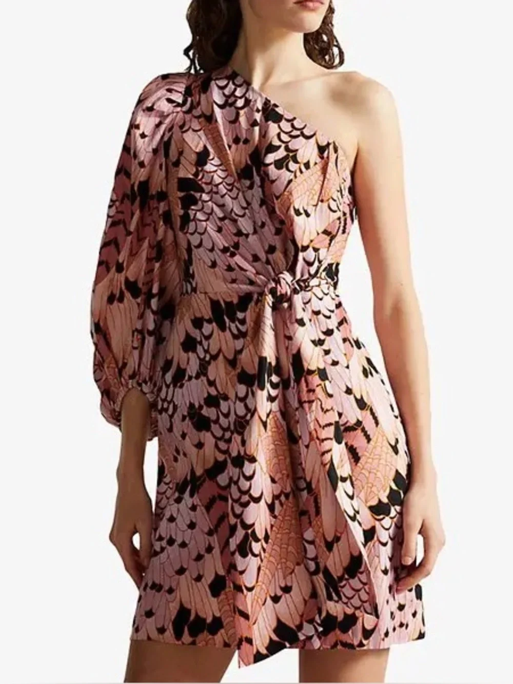 Ted Baker‎ London Larae One Shoulder Linen Dress